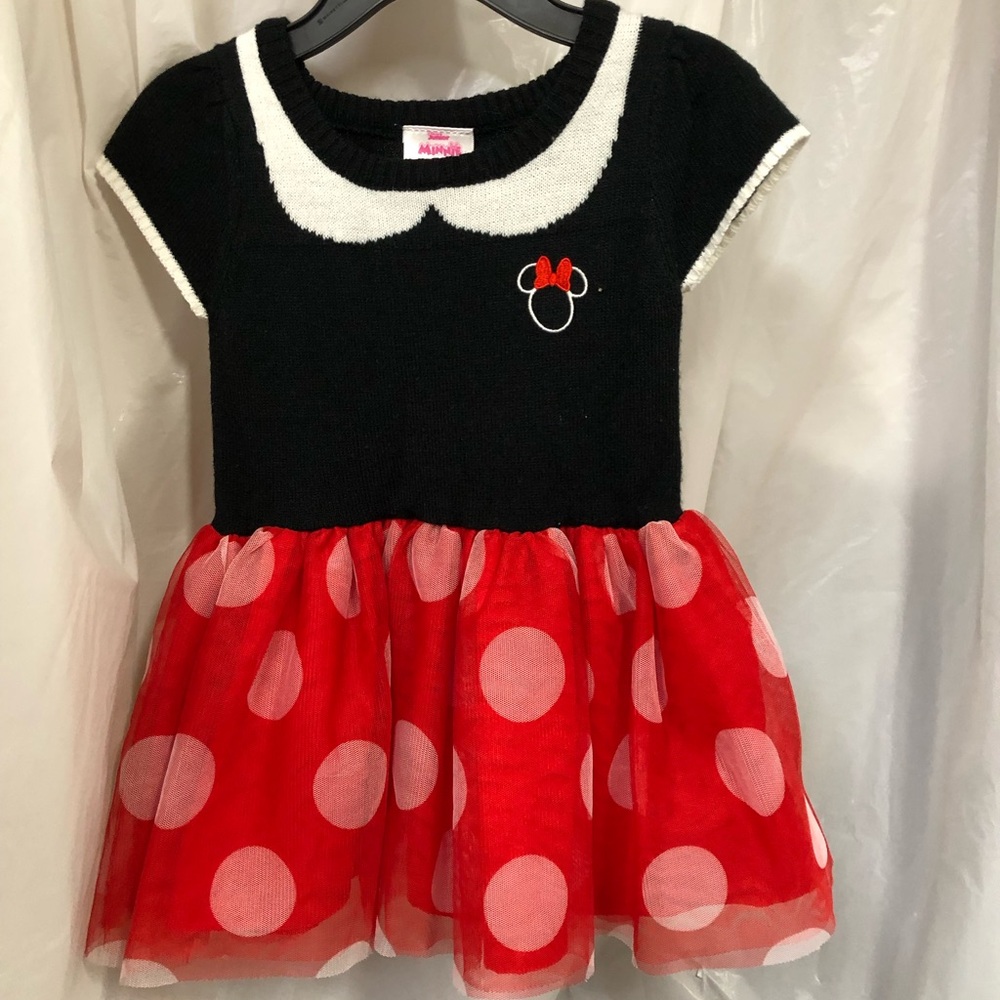 Disney Black, White & Red Minnie Polka Dot Casual Dress